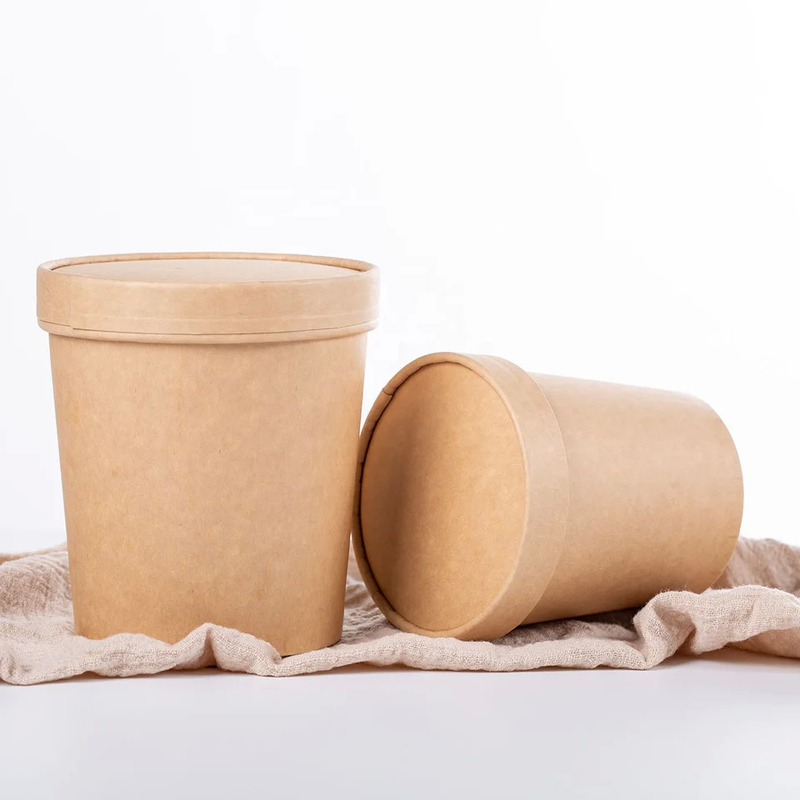 32 oz papier catering draagdoos voor koud of warm eten