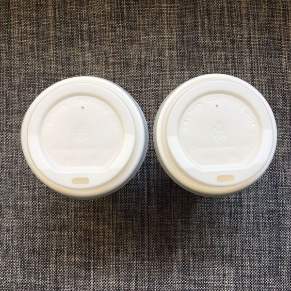 Deksels van de Pla de Biologisch afbreekbare Kop, Opnieuw te gebruiken Kopdeksels 80mm 90mm voor de Koffiekoppen van 8oz 12oz 16oz