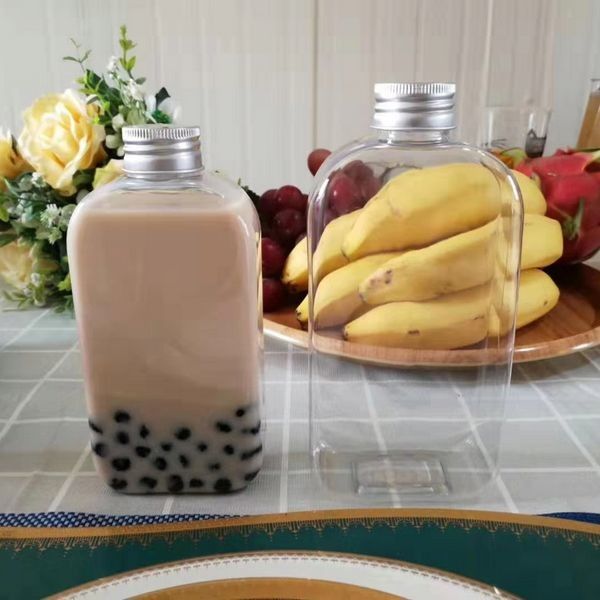 Het Huisdier van de voedselrang 300ml om Plastic Flessen voor Boba-Melkthee paste Ontwerp aan