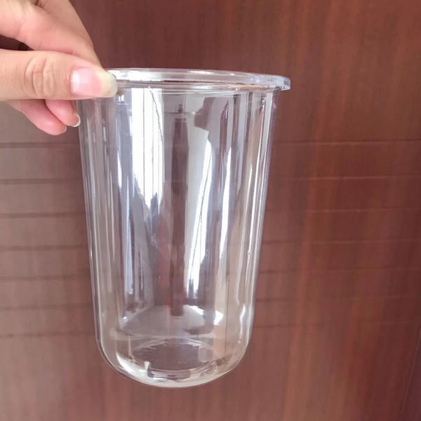 Het embleem drukte de Beschikbare Bevroren Vorm van U van Koffiekoppen 500ml met de Weerstand van de Dekselsgeur