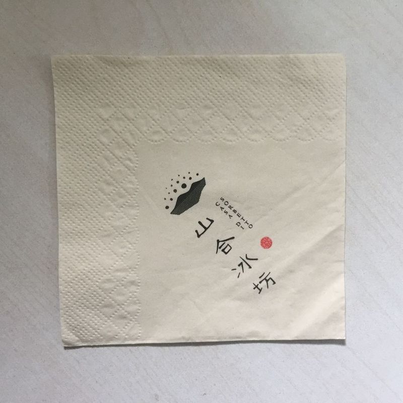 100% biologisch afbreekbaar plain 2 Ply eenmalig gebruik tissue papier / kleine tissue papier handdoeken 33cm x 33cm